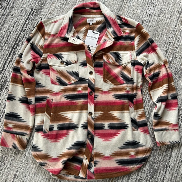 Oversized Aztec Fleece - Men's Small (NEW WITH TAGS) - Picture 1 of 7